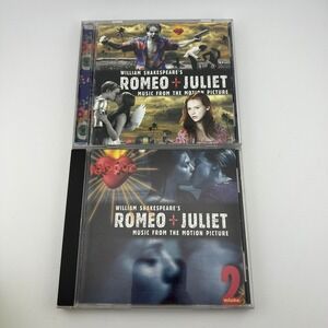 Romeo + Juliet Soundtrack CD Lot Vol 1 & 2 1996 Baz Luhrmann OST